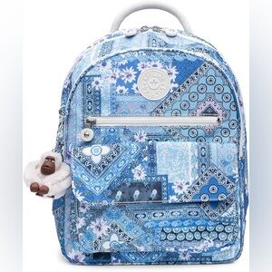 Kipling KI0307 Rose Small Backpack Travel Bag Polyester Pretty Patchwork 114